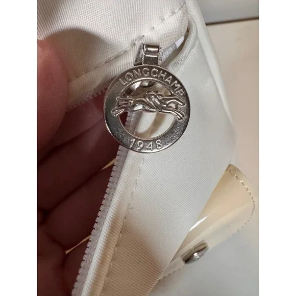 Longchamp Le Pliage White Crossbody Bag Made in France - Picture 7 of 9